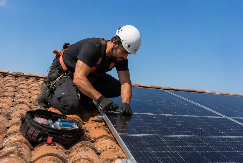 Maintenance et monitoring de panneaux solaires à Somloire