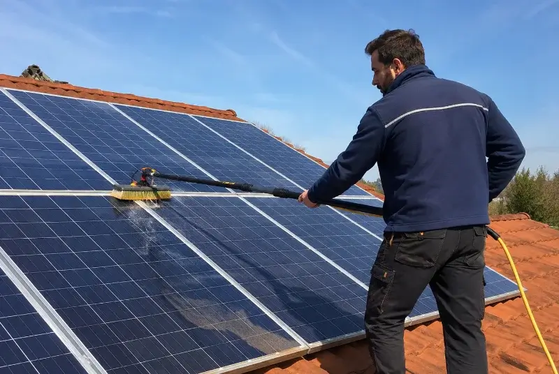Nettoyage et entretien de panneaux solaires à Somloire
